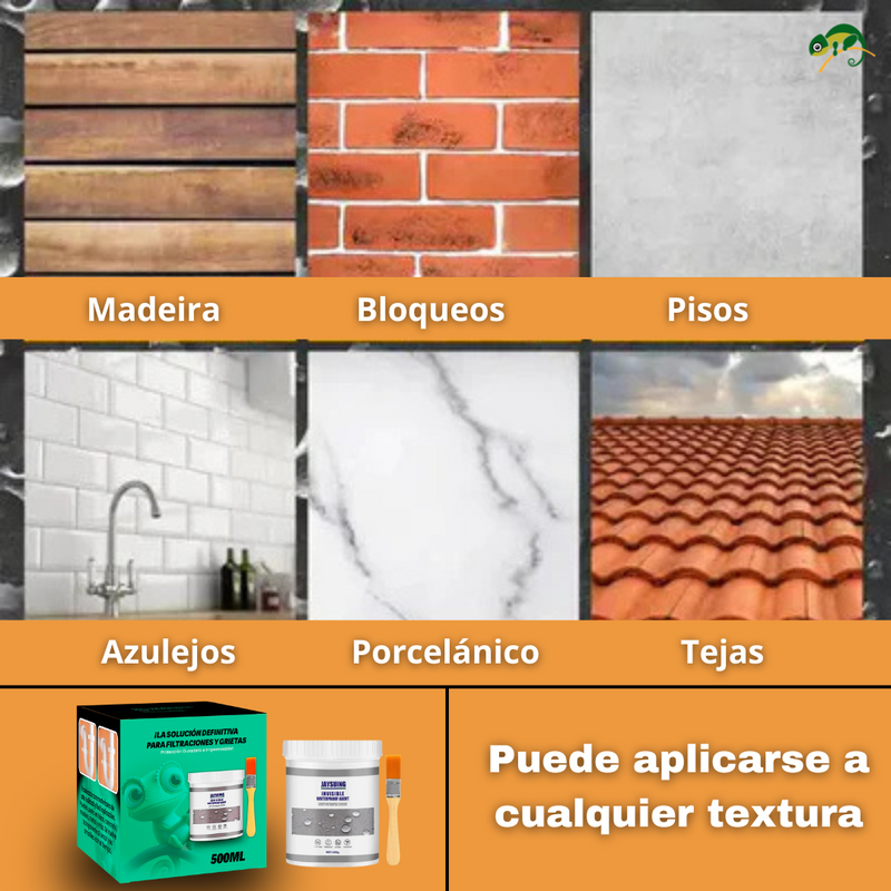 Sellador impermeabilizante invisible 500ML + Brocha de aplicación de regalo ✅
